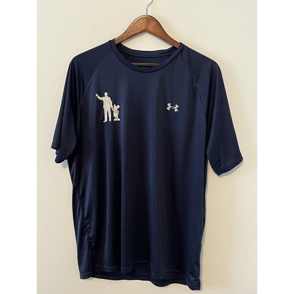 Under Armour HeatGear Men’s 2XL Navy Mickey Mouse Disney Performance Shirt